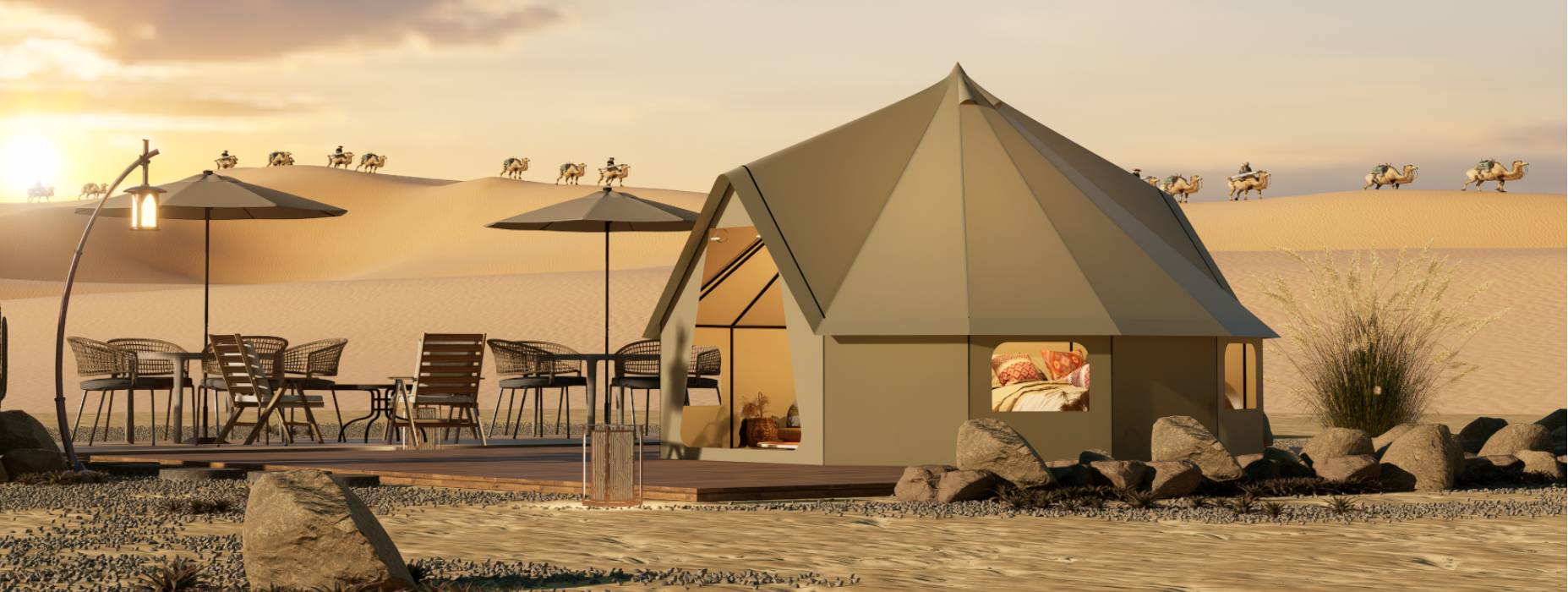 米林县露营酒店帐篷产品